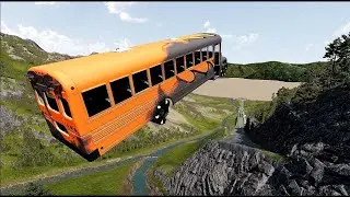 Truck vs High Mega Ramp Physics Test #1 &ndash; Realistic Speed Truck Crash &ndash; BeamNG Drive
