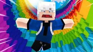 I played extreme rainbow dropper challenge in minecraft pe