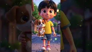 Miko and the Little Puppy 🐶❤️ #adventureforkids #fairytalesstory #3danimation