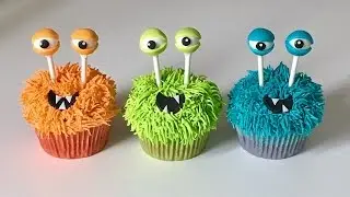Cake decorating tutorials | how to make monsters cupcakes | Sugarella Sweets