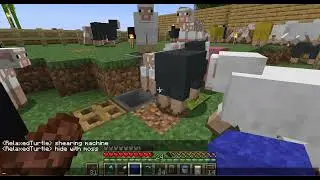 Just a Vanilla Minecraft Gameplay: Automatic Shearing Machine