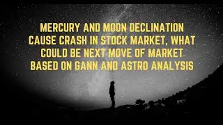 Mercury and Moon Declination Cause Crash in Stock Market, What could be Next Move  of Market ? #gann