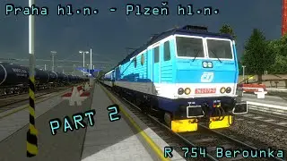 OpenRails CZ/SK - R754 - Praha hl.n. - Plzeň hl.n. - ČD 362 079-6 - *PART2