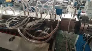 how to produce UPVC window profile with seal strip? UPVC window profile+ gasket co extrusion line