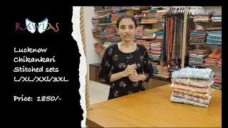 Lucknow Chikankari Stitched Sets | Chanderi Silk-Cotton material | Rawlas Studio