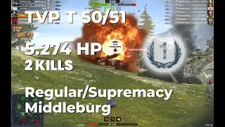 168th GUNNERS | TVP T 50/51 | 5 3K DMG | 2 KILLS  | 1ST Class | Middleburg | #wotb #wotblitz