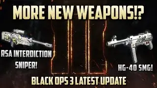 New Weapons!? HG40 SMG, New Sniper, Baseball Bat and More in BO3 (Black Ops 3 Mothership Gameplay)