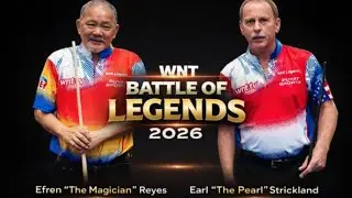 Efren Reyes vs Earl Strickland | WNT Battle of Legends 2026 | Pool Legends Clash