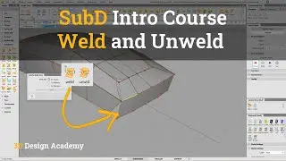 Учебные пособия по Autodesk Alias, Введение в SubD 17 &mdash; Сварка и Разварка