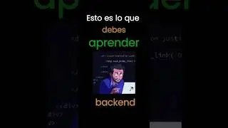&iquest;Qu&eacute; debes aprender para empezar como desarrollador backend? #tips