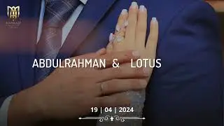 Brown Simple Wedding Card Instagram Story YouTube Horizontal Ad