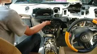 service AC mobil H BRIO#cuci evaporator coil