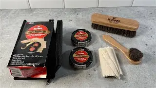 KIWI Shoe Shine Kit for Black Shoes - Revitalizes Old Shoes