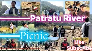 Picnic with partners in patratu River 😀🫂ll full enjoyment full masti watch tell end😂 ll ￼