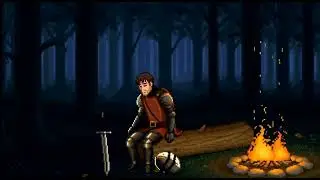 Rest in front of the knight's bonfire..