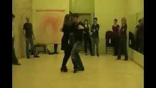 Argentine Tango Lesson - Close Embrace with Sacada And Barrida