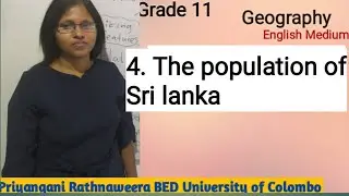 grade 11 geography english medium /4 The population of Sri Lanka / special features