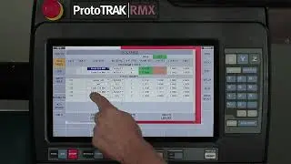 Tabla Herramientas del control ProtoTRAK RMX para fresadora