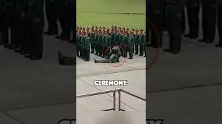 Soldier Faints During Army Parade