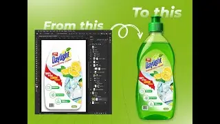 🧼 Premium Dishwashing Liquid Label Design &ndash; Daylight Lemon Fresh #shorts #reels #productlabeling