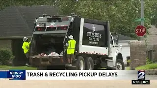 Trash and recycling pickup delays