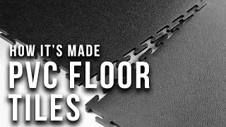 Ecotile Flooring - How Interlocking PVC Floor Tiles Are Made - UK Factory Automation!