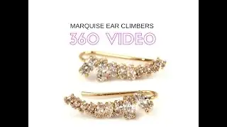 Marquise Ear Climbers 360 jewelry video by Kristin Perry