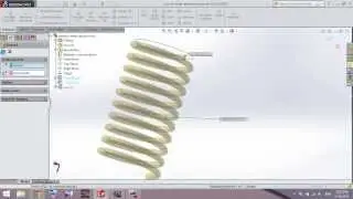How to Create Spring In Solidworks 2014 - Part A