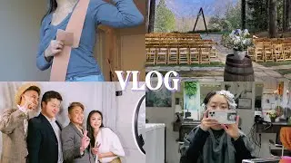 (vlog) my first time skiing, wedding, ph-1 concert, vbt lift review, new hair??