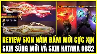 REVIEW OF THE AWESOME FIST AND LEOPARD FIST SKINS, NEW GUN SKINS, AND KATANA OB52 SKIN | Free Fire