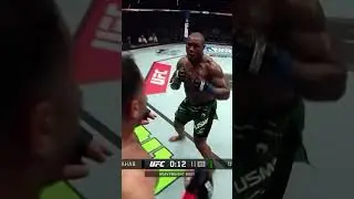 Mo Usman had him HURT in round 3 😱 #ufcbaku