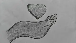 #pencil art#heart in hand#heart drawing#pencil sketches#easy drawings#pencil speaks#drawings#sketchs