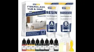 How to use: Fiberglass Repair Kit, Bathtub Repair Kit for Tile, Acrylic, Ceramic, Enamel