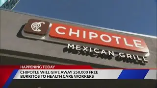 Healthcare heroes can register to get a free burrito from Chipotle today
