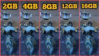 WARFRAME RAM COMPARISON 2GB VS 4GB VS 8GB VS 12GB VS 16GB