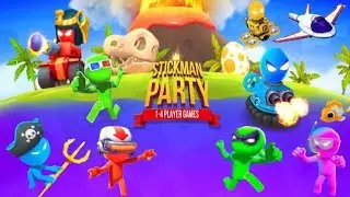 Stickman Party Gameplay - Who Will Win the Party Games?