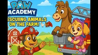 Title: 🚜🐶 PAW Patrol Academy &ndash; Rescuing Animals on the Farm! 🐔🐴🚒