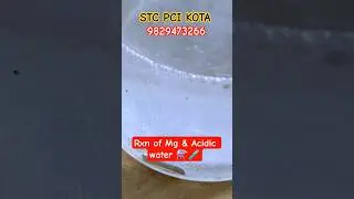 Reaction of Mg with acid 💦 #experiment #stckota #kota