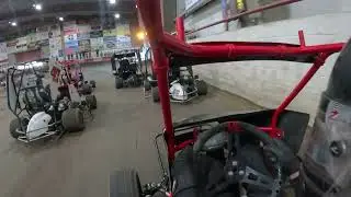 3/16/2024 Red Bluff Outlaws Nationals caged clone outlaw kart qualifier. P6 to P1 on the track