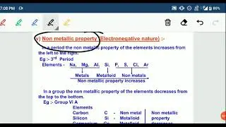 Non metallic property