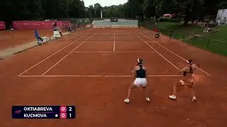 Alisa Oktiabreva (RUS) vs Aneta Kucmova (CZE) // 6-2 6-7 7-6 // W50+H Leipzig // Quarter-final