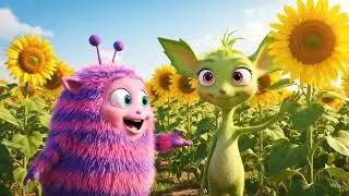 Bobo Joy & Passion in the Sunflowers 🌞 | Toddler Positivity #shorts