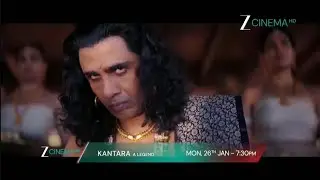 Kantara Chapter 1 Movie on Zee Cinema Channel in Dish TV ll 26 January 7:30pm