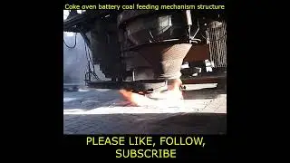 Coke oven battery coal feeding mechanism structure || Coke oven #shorts