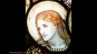 Stained-glass painting in the different windows