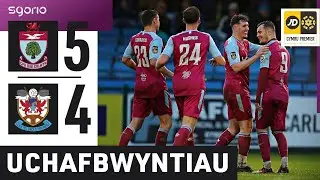 Uchafbwyntiau | Highlights: Bae Colwyn 5-4 Pen-y-bont | Cymru Premier JD