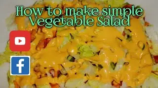 How to make a simple vegetables salad/cel style
