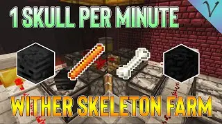 Wither Skull Farm / Fortress Farm 1 skull/min Tutorial Bedrock 1.17