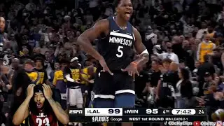 LeBron Fan LIVE Reaction To Ant-Man Drop 50 vs Lakers & Timberwolves Game 4