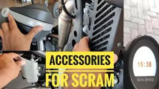 Accessories for himalayan scram 411 royal enfield .